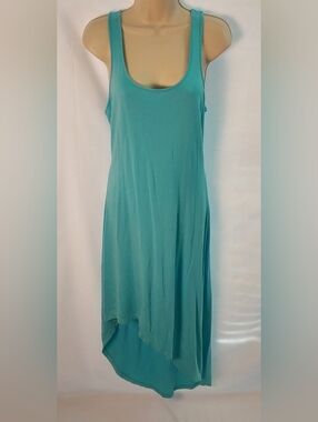 Michael Kors Teal High-Low Tank Dress